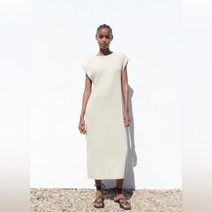 Zara Ribbed Midi Dress